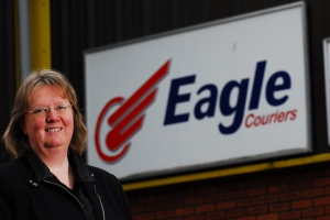 Fiona Deas, a director of Eagle Couriers